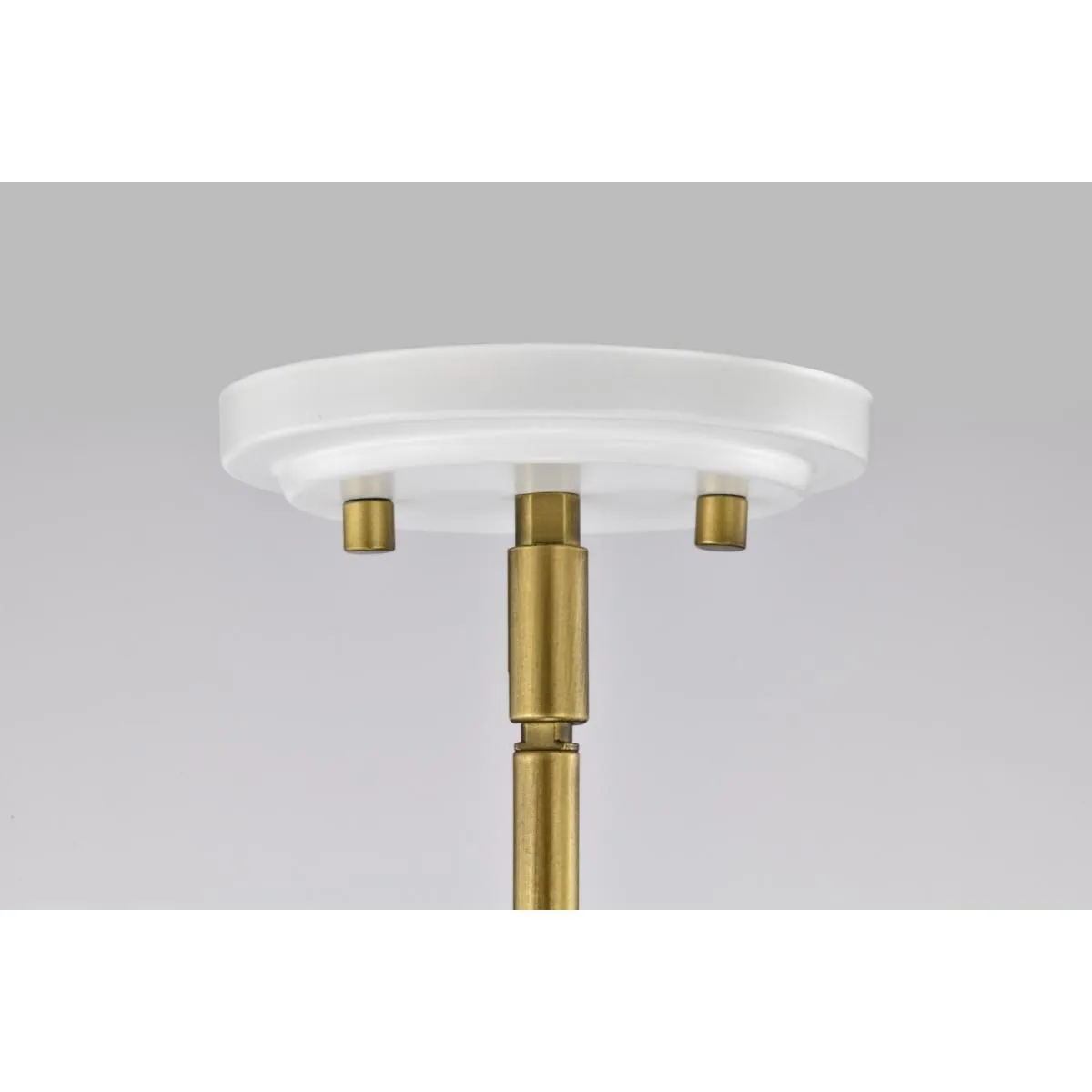 Admiral 7 in. Pendant Light Matte White and Natural Brass Finish