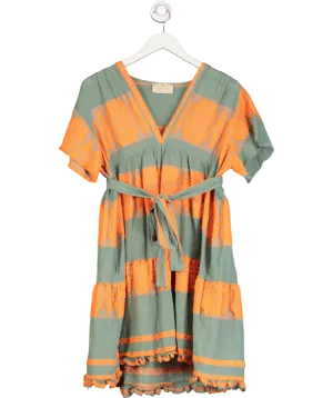 August Resort Wear GreenEmbroidered Dress UK S/M
