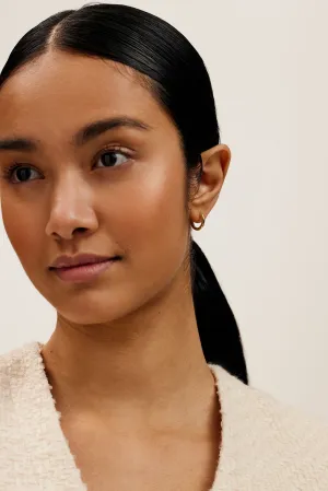 Crisele Logo Hoop Earrings (14Mm) Gold