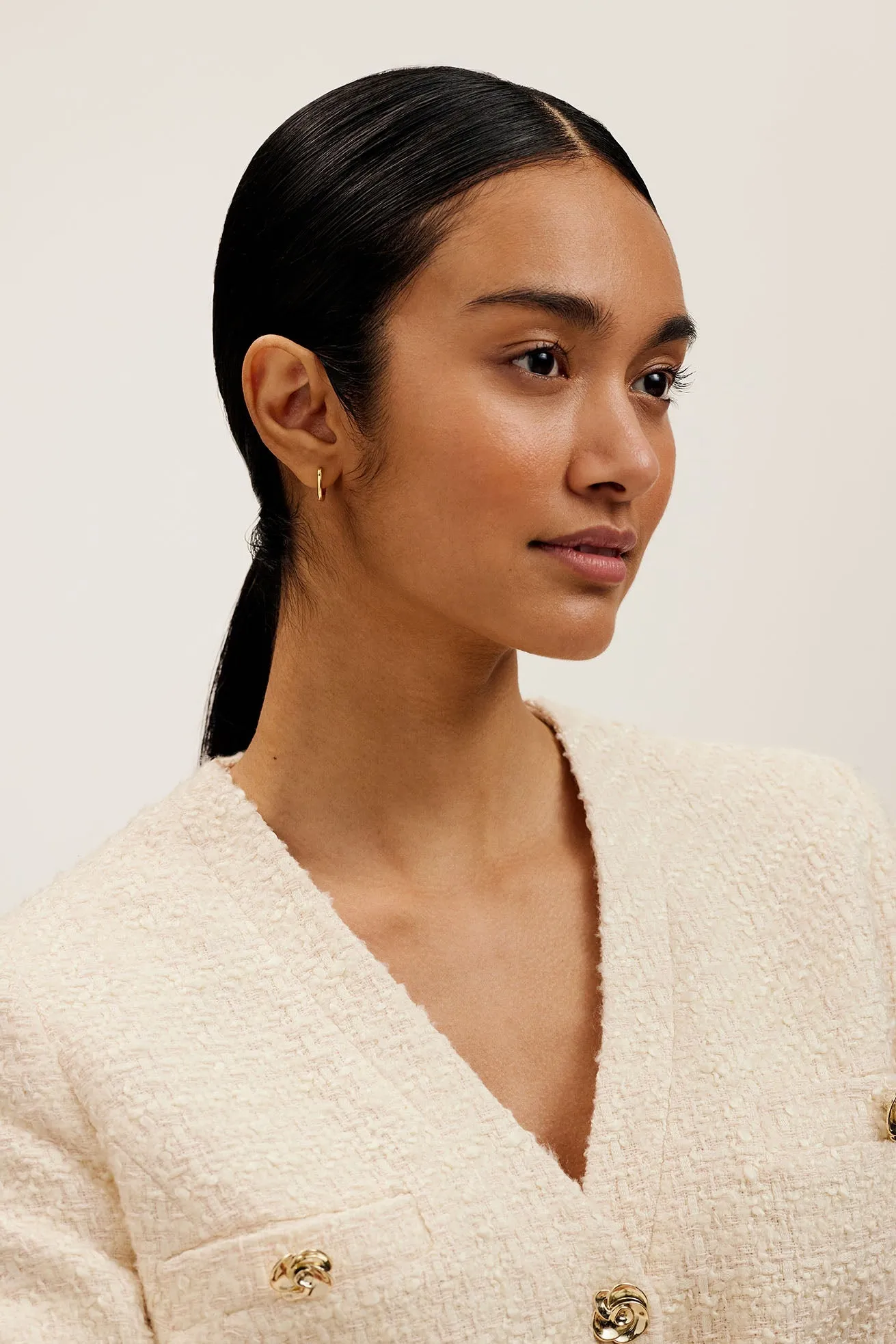 Crisele Logo Hoop Earrings (14Mm) Gold