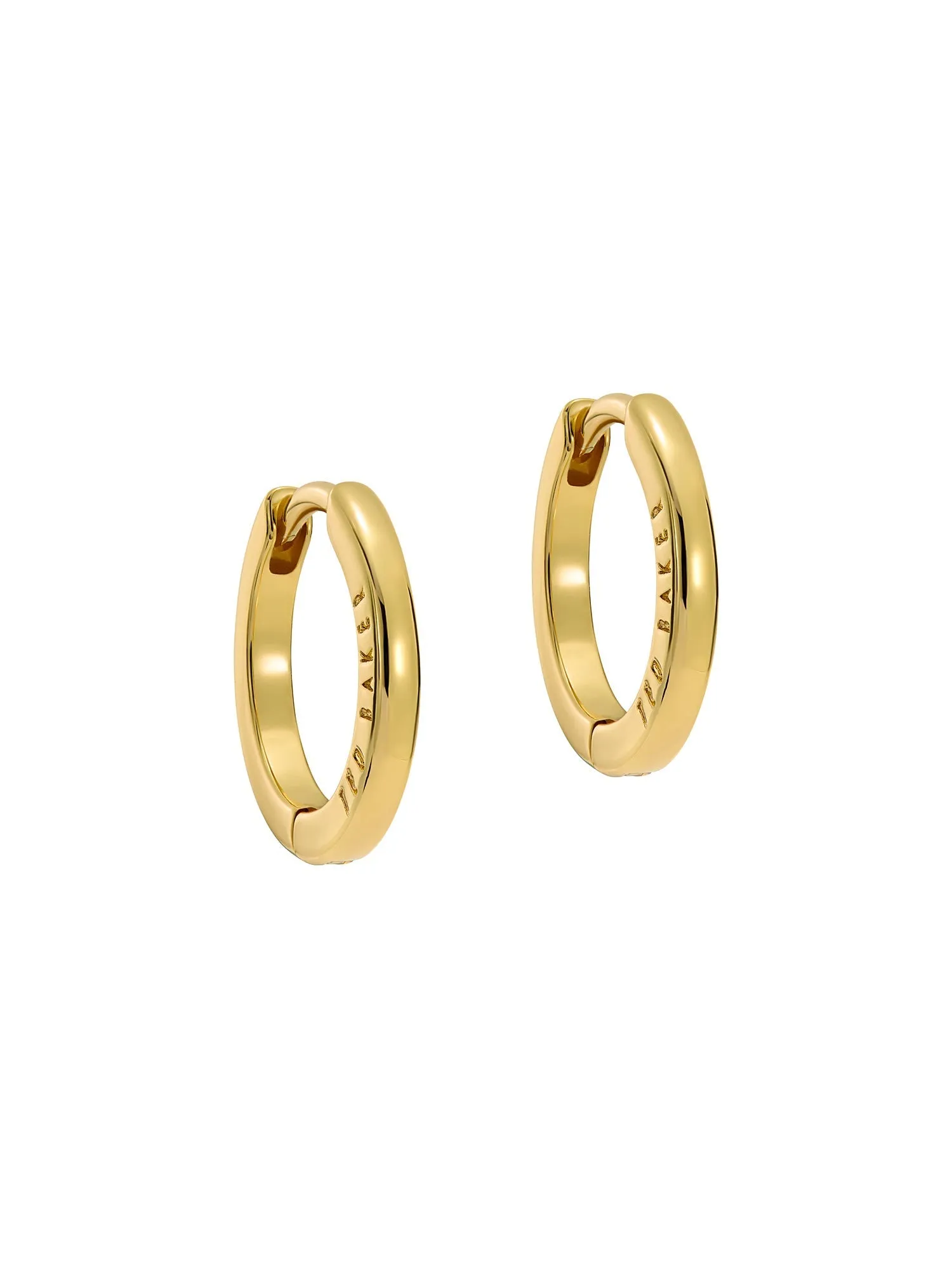 Crisele Logo Hoop Earrings (14Mm) Gold
