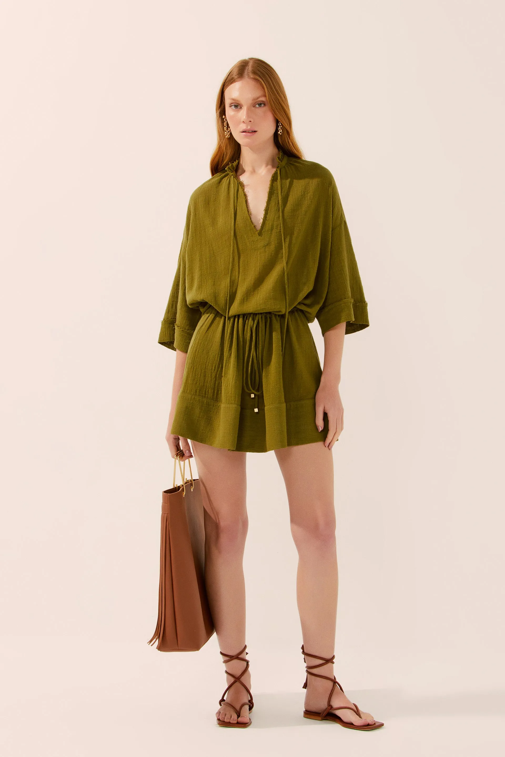 Fresh Foliage Short Dress E4444A1474