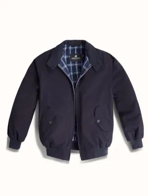 Harrington Peach Cotton in Navy