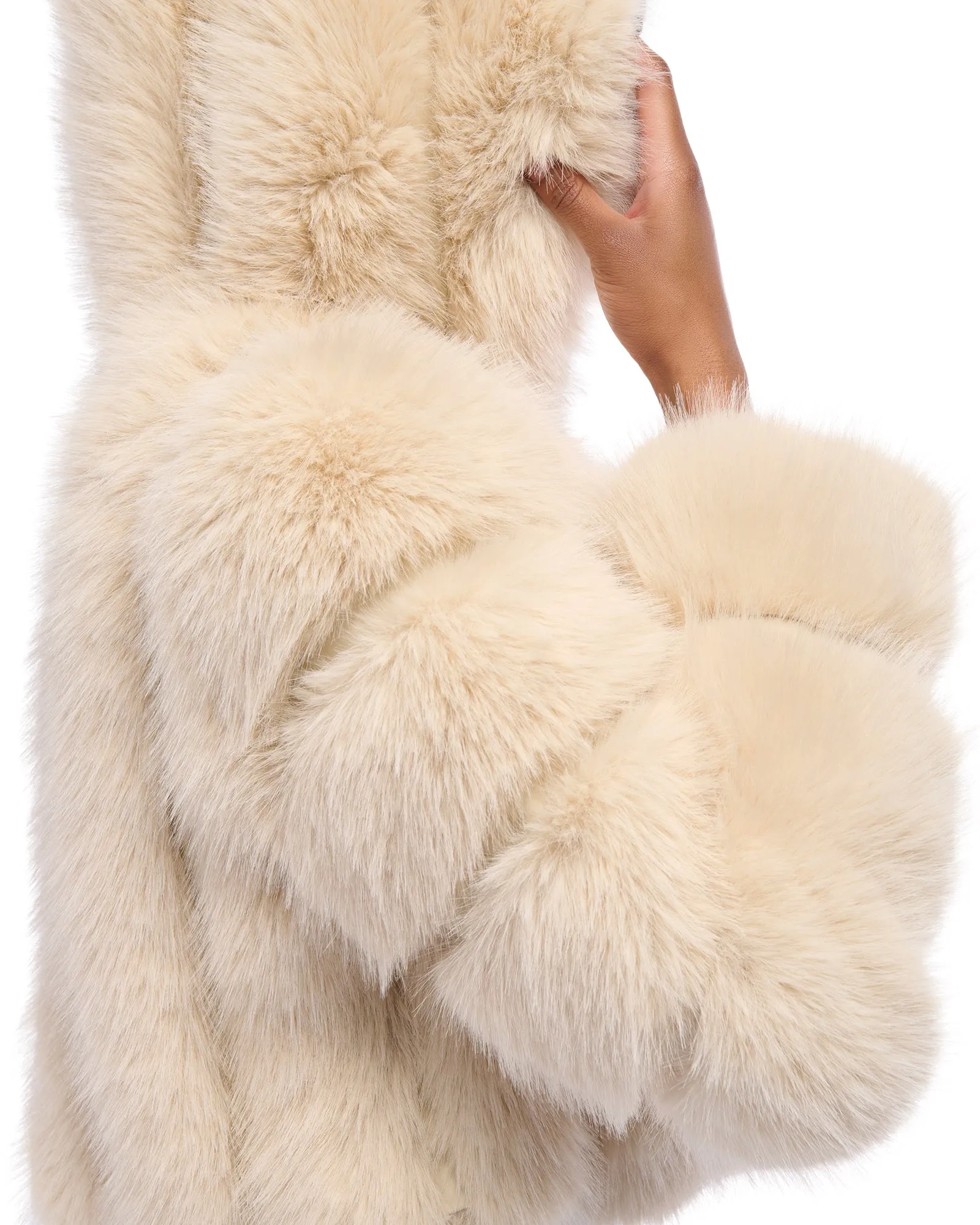 JOLENE-TAN FAUX FUR JACKET
