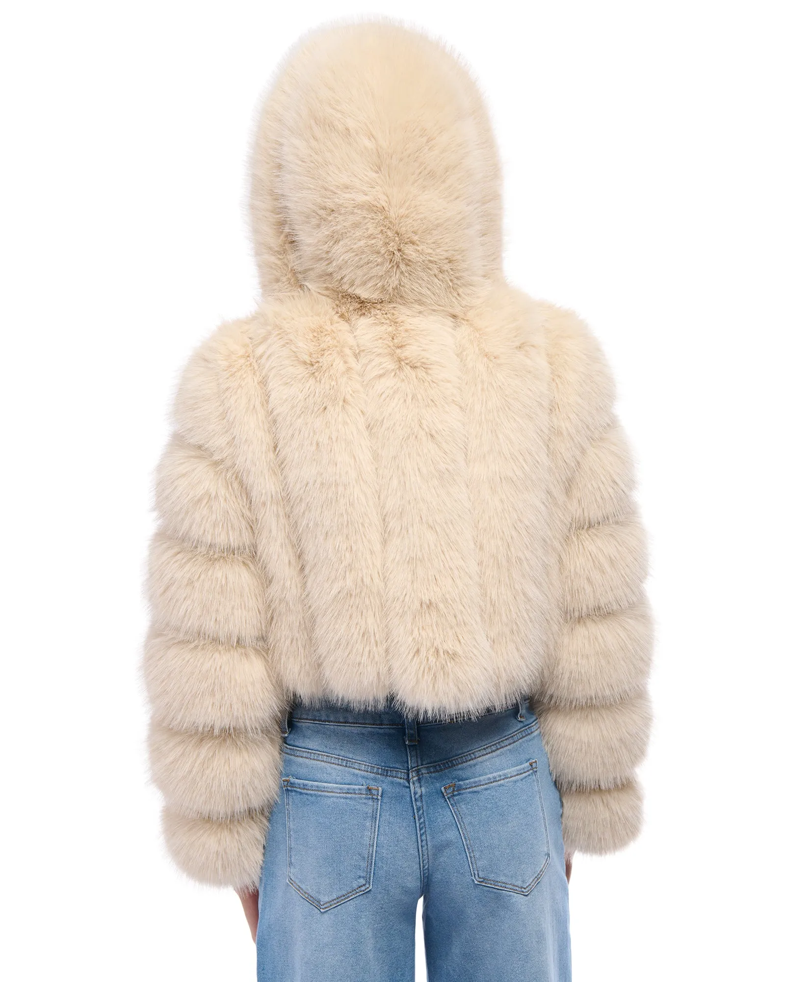 JOLENE-TAN FAUX FUR JACKET