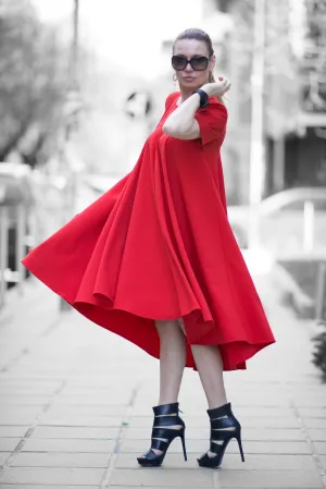KOSARA Red Summer Maxi Dress 5XL ON SALE