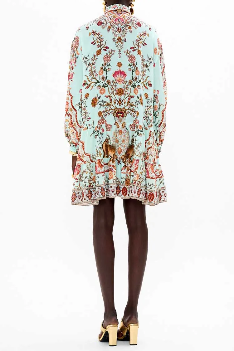 LS Tiered Short Dress in Weaving Worlds