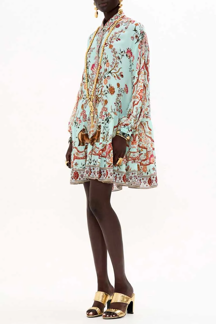 LS Tiered Short Dress in Weaving Worlds