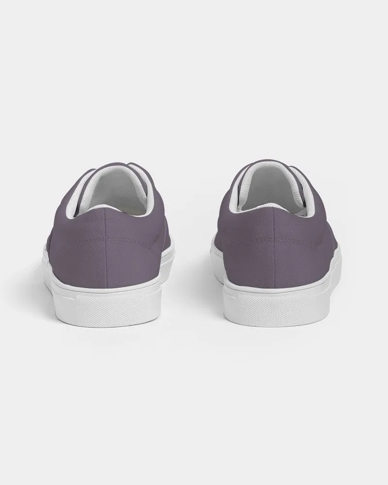 Medium Dark Purple Gray Men's Canvas Sneakers | Men's | Medium Dark Pale Pastel Purple Gray | C15M30Y0K60
