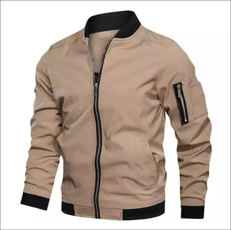 Men's Casual Harrington Style Hooded Zipper Jacket Fuses Timeless Style