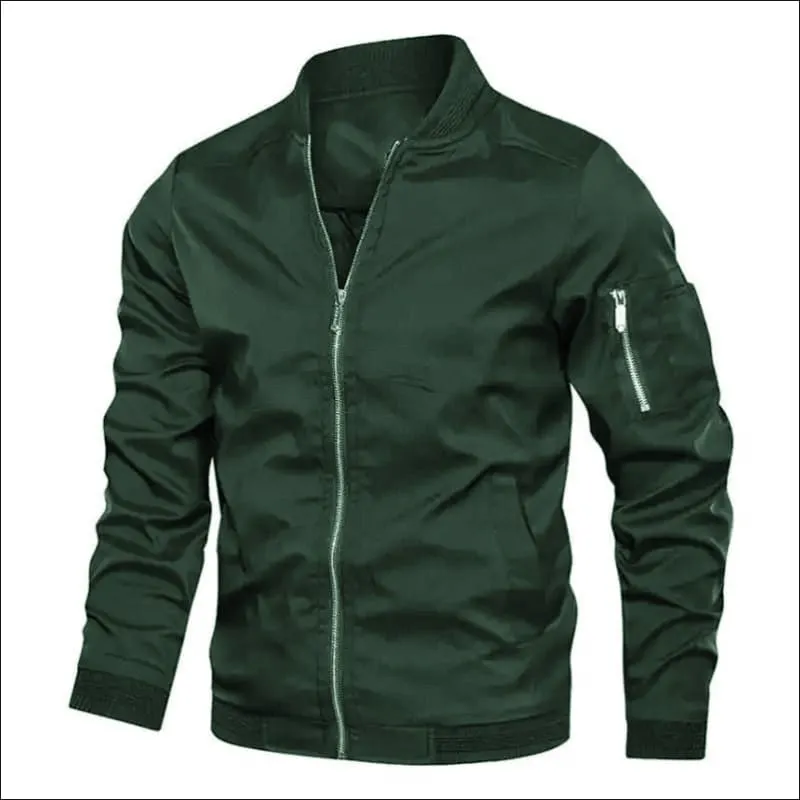 Men's Casual Harrington Style Hooded Zipper Jacket Fuses Timeless Style