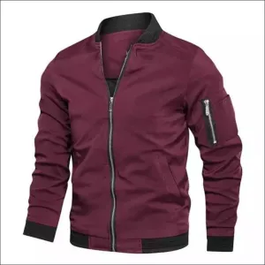 Men's Casual Harrington Style Hooded Zipper Jacket Fuses Timeless Style