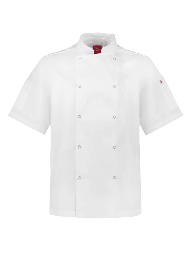 Men's Zest Short Sleeve Chef Jacket - CH232MS