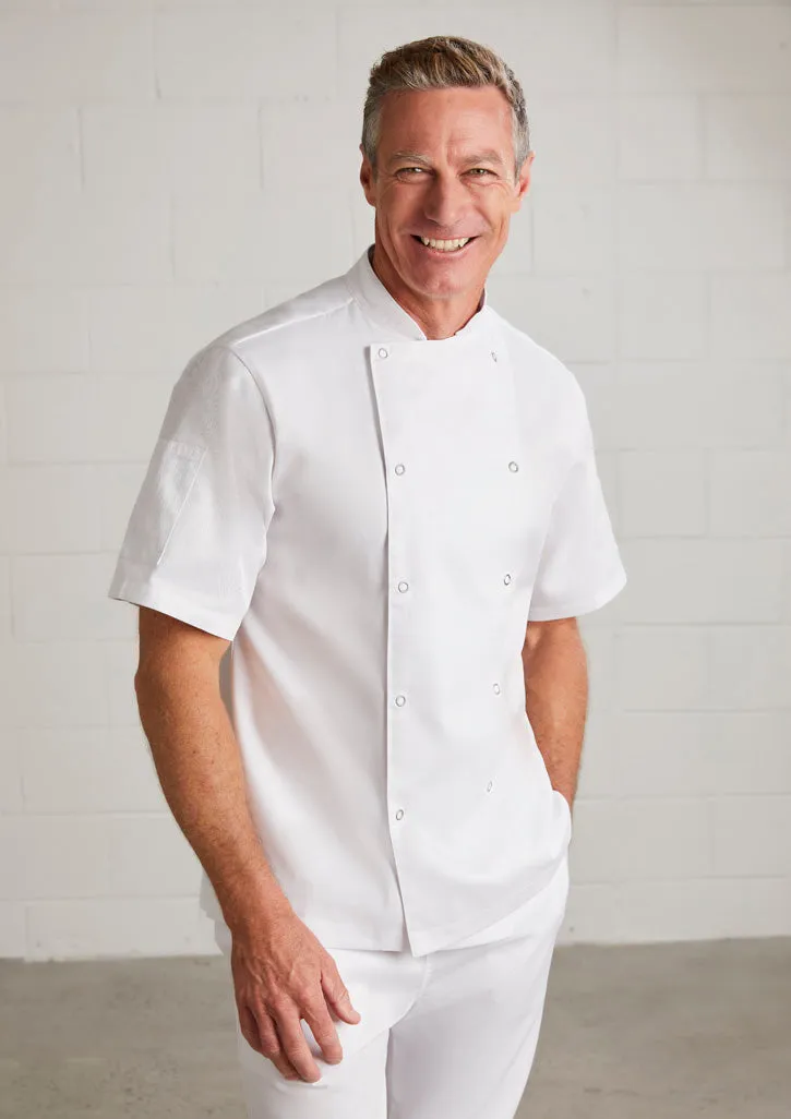Men's Zest Short Sleeve Chef Jacket - CH232MS