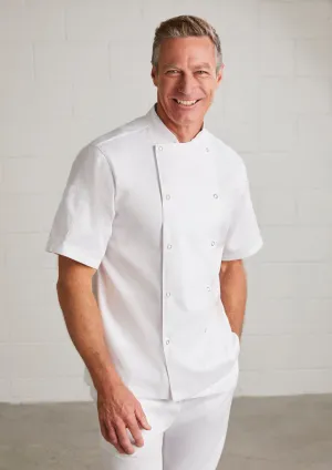 Men's Zest Short Sleeve Chef Jacket - CH232MS