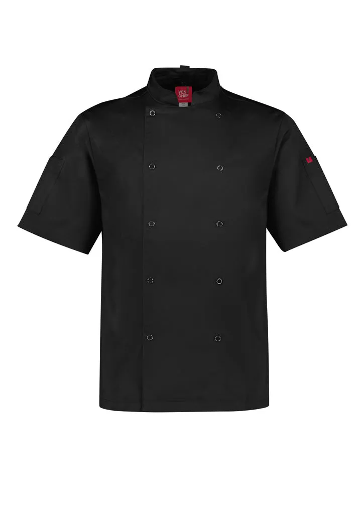 Men's Zest Short Sleeve Chef Jacket - CH232MS