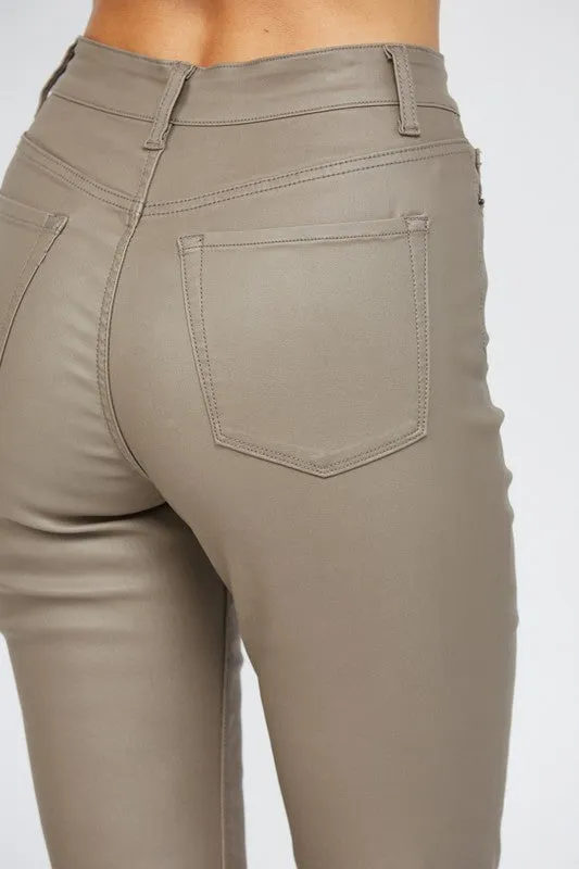 Mid Rise Ankle Flare Jeans