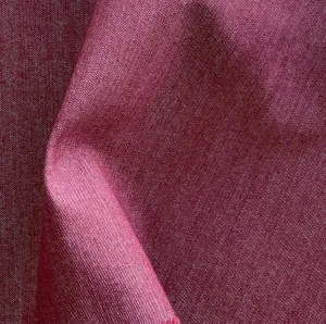 Mid-Weight Cranberry Stretch Cotton Blend Denim Twill (Made in Italy)