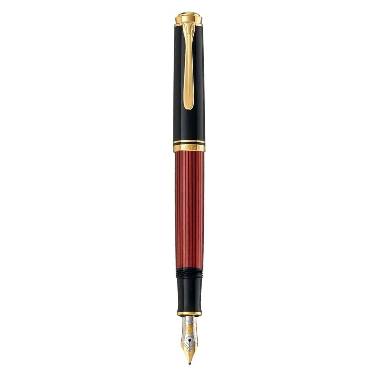 Pelikan M400 Fountain Pen - Black Red GT