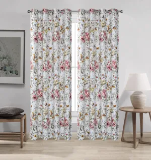 Printed Softweave Eyelet Curtains - ZXY3125