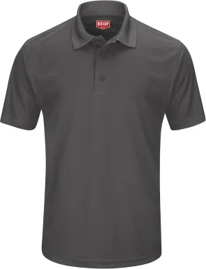 Red Kap Men's Short Sleeve Performance Knit Pocketless Coro Polo