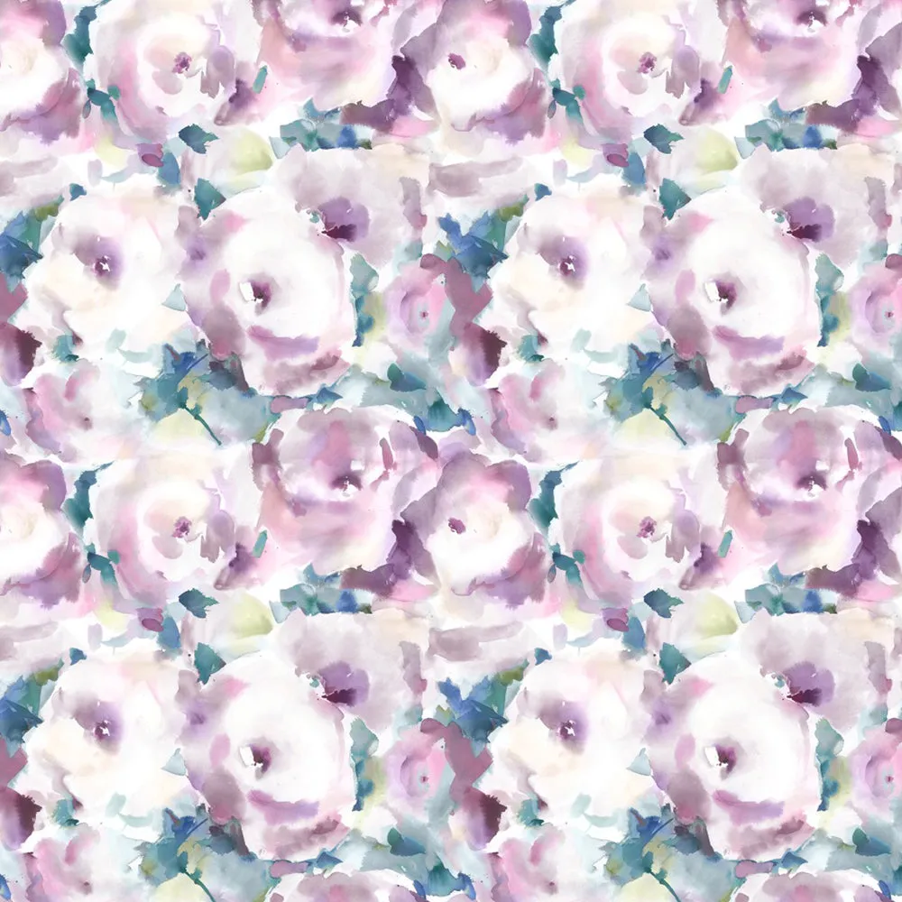 Rosa Printed Cotton Fabric (By The Metre) Orchid