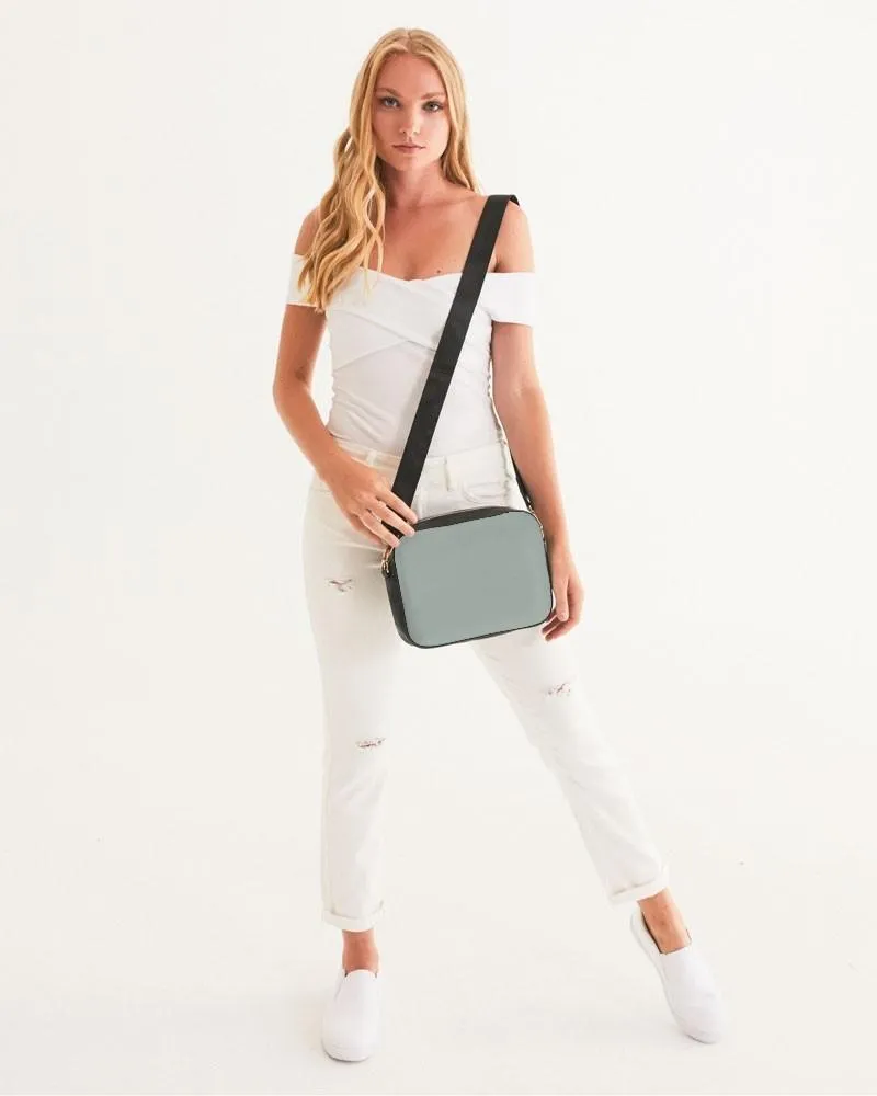 Shaded Pale Green Gray Crossbody Bag | C10M0Y10K30