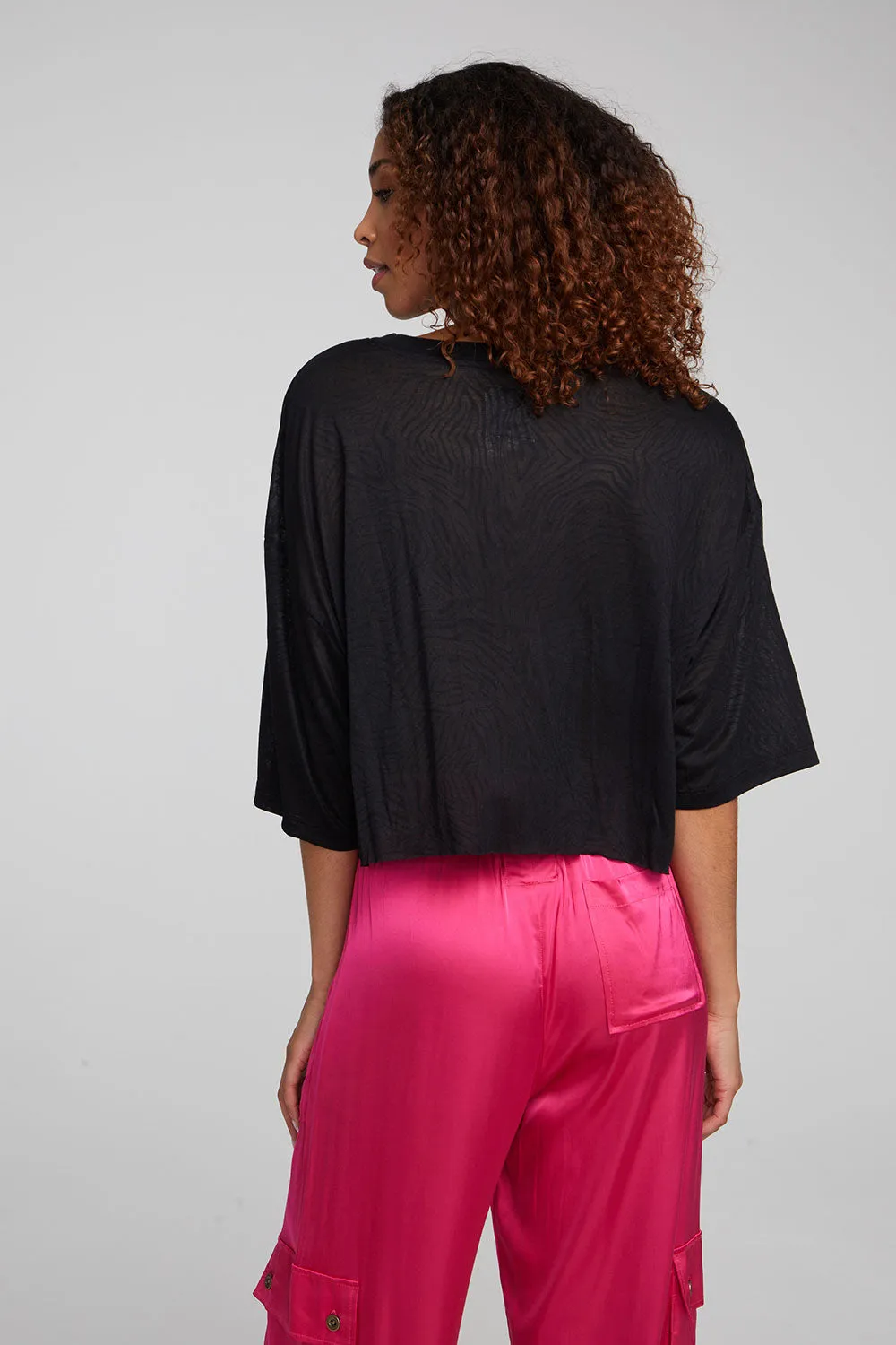 Shine Shadow Black Tee