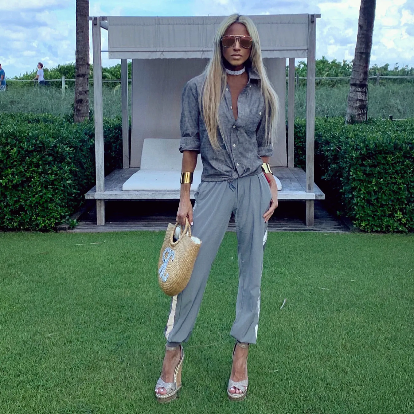 Silver Blue Long Sleeve Shirt - The Hamptons