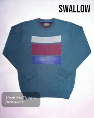 Swallow Green Crew Neck Sweater