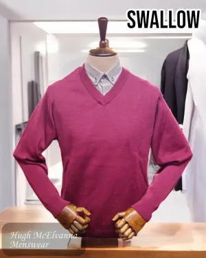 Swallow RHO Plain V-Neck Sweater